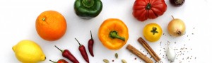 table de légumes et épices